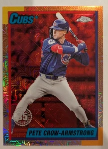 Actualización Topps 2025 cromo plata paquete refractor Mojo rojo/5 PCA Crow-Armstrong - Imagen 1 de 2