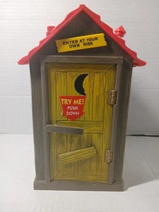 1996 Funrise Out House Toilet Piggy Bank, Good Used Condition Works - Picture 1 of 5