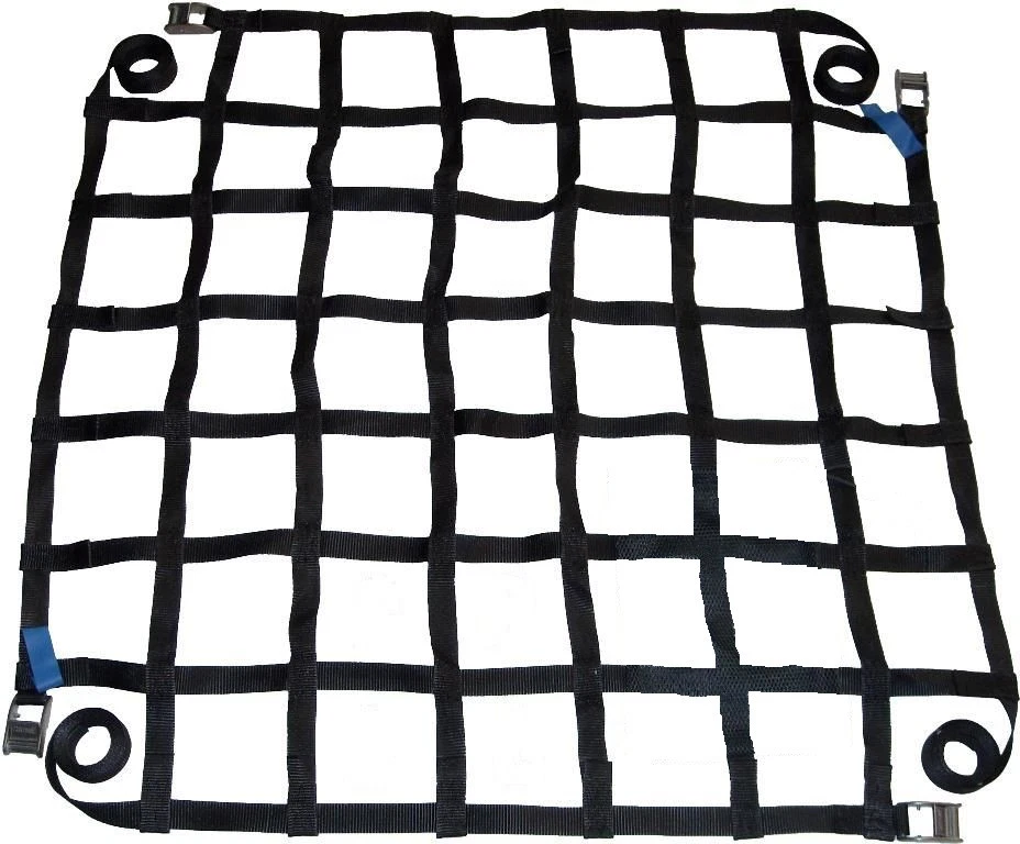 LASIPROFI Kofferraumnetz Gurtbandnetz 880 x 880 mm 25 mm Schwarz 400 daN - Bild 1 von 1