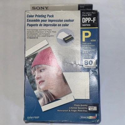 Sony SVM-F80P Color Photo Printing Pack - Print Cartridge And Paper (80 Sheets) - Image 1 of 4