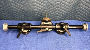 Manfrotto 131DDB Accessory Lateral Tripod Arm and 3x Pole Mount Heads and Grip - Picture 1 of 12