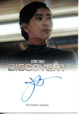 Star Trek Discovery Season 5 FULL BLEED Auto Card Victoria Sawal "Lt. Naya" - Image 1 of 2