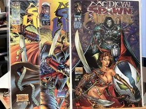 MEDIEVAL SPAWN WITCHBLADE 1996 #1-3 SET COMPLETO LOTE IMAGEN COMPLETA GARTH ENNIS - Imagen 1 de 4