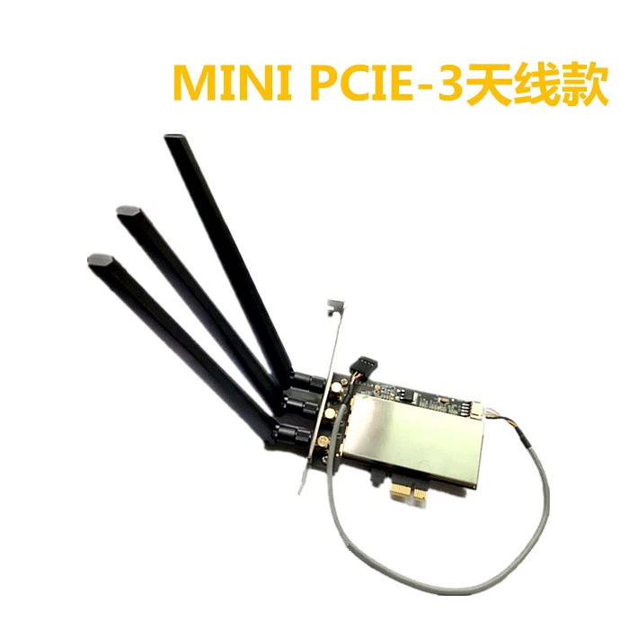 Half Mini PCIe To PCI-e Adapter WiFi wireless Bluetooth Card 3 antenna Desktop - Image 1 of 1