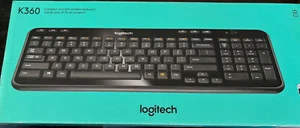 Logitech K360 Compact,Slim Wireless Keyboard,New In Box!, USB Wireless,Free Ship - Picture 1 of 5