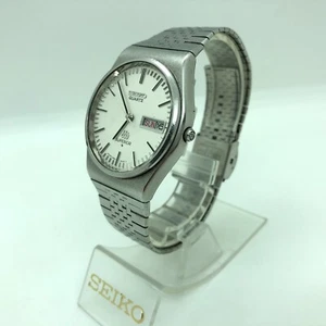 [w1970] SEIKO 9983-8000 SUPERIOR All original Twin quartz New battery EX - Picture 1 of 17