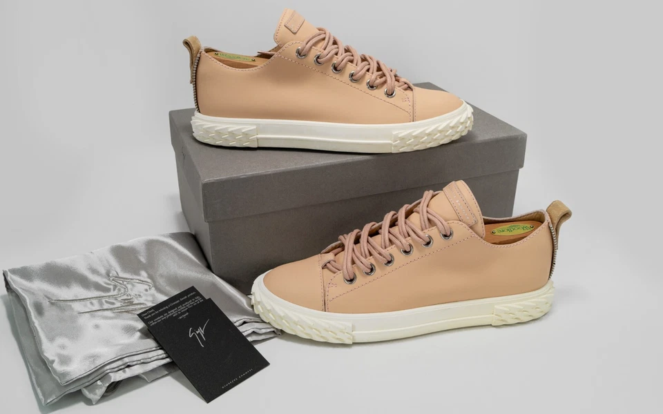 Giuseppe Zanotti - Blabber румяна розовый кожаные кроссовки женщин 11 США (41 ЕС) - Изображение 1 из 4