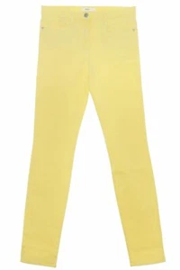 BRAX Shakira Vaqueros Ajustados Súper Stretch Mujer Swarovski Amarillo Talla 44 - Picture 1 of 4