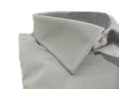 Camicia uomo sartoriale Ugo Venturini fil a fil regular fit bianco Made in Italy - Immagine 1 di 4