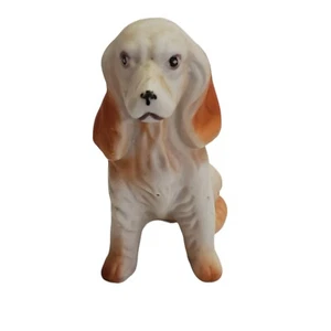 vintage ceramic cocker spaniel Figurine Whatnot Artist Signed - Picture 1 of 8