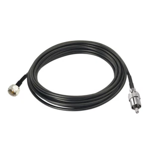 RCA plug to F TV male Adapter cable RG174 10FT for Radio Active Antenna antenne - Picture 1 of 5