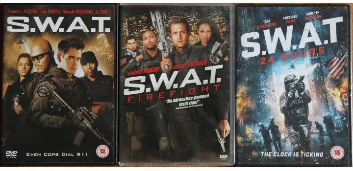 S.W.A.T Trilogy Part 1-3 DVD Movie Film SWAT Part 1 2 3 New UK Compatible R2 - Image 1 of 1