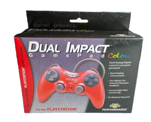 Performance Dual Impact GamePad for PlayStation Red game console - Picture 1 of 4
