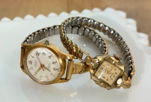 2 Vintage Damenuhren, Kent 17 Jewels, Pierre Givaut Incabloc funktioniert nicht - Bild 1 von 7