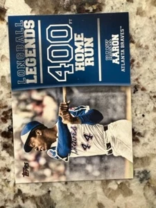 2018 TOPPS SERIES 2 TOPPS LONGBALL LEGENDS INSERT CARD BRAVES HANK AARON #LL-44 - Picture 1 of 1