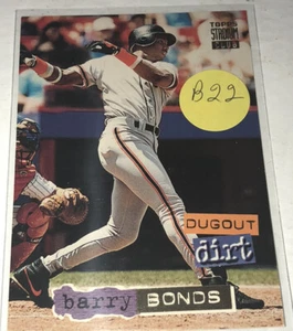Barry Bonds 1994 Topps Stadium Club Dugout Dirt Giants Card #6 of 12 B22b3 - Picture 1 of 2