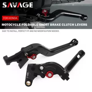 Foldable Short Brake Clutch Levers For HONDA CBR500R CB500F/X NX500 CB500 Hornet - Imagen 1 de 7
