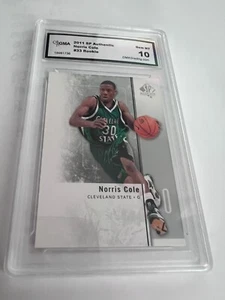 NORRIS COLE HEAT 2011 SP SUTHENTIC ROOKIE RC # 33 GRADED 10  L@@@K - Picture 1 of 2