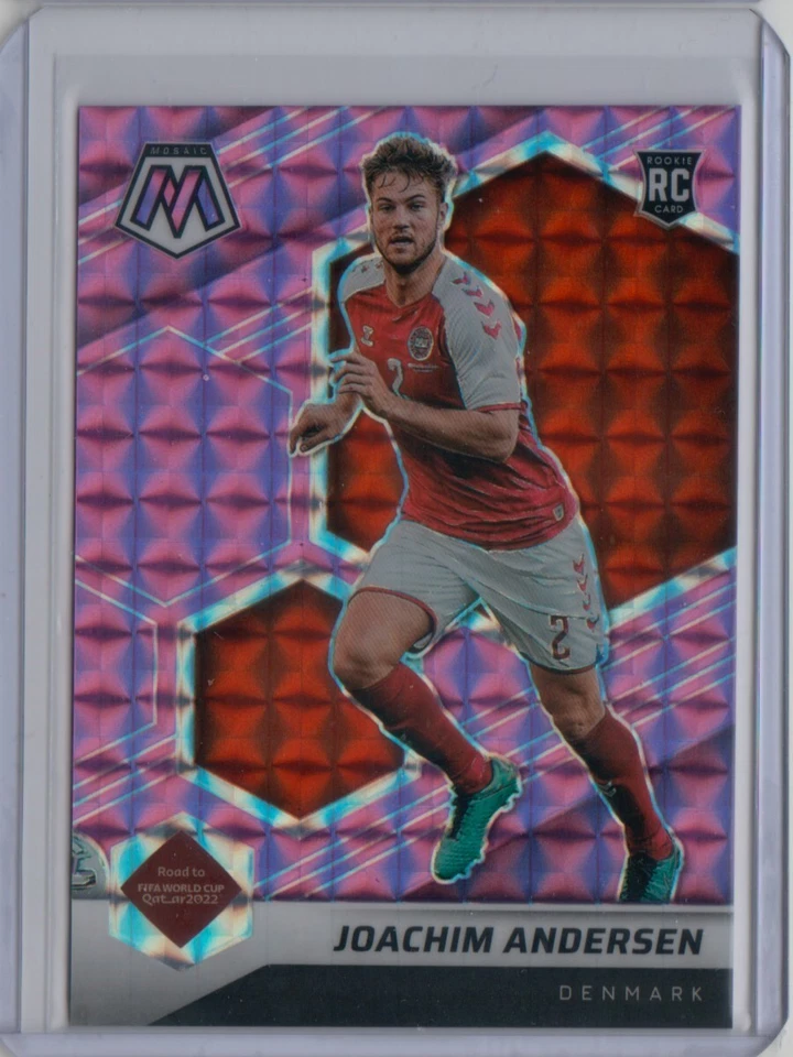 2021-22 Mosaic World Cup Mosaic Purple Prizm #152 Joachim Andersen RC 05/49 - Image 1 of 2