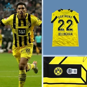 Jude Bellingham Signed Dortmund 2022 Home Jersey W/ COA Beckett BAS - Picture 1 of 5