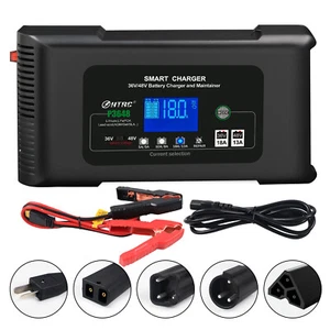 Golf Cart Battery Charger 48V 36 Volt for EZGO RXV TXT Yamaha Club Car Crow Foot - Picture 1 of 15
