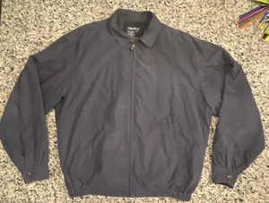 Nautica Solid Dark Blue  Men's Full Zip Jacket Rn# 67835 Size X-Large - Picture 1 of 9