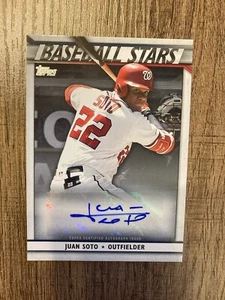2020 Topps Update Juan Soto Baseball Stars Auto Autograph Yankee's World Series - Picture 1 of 2
