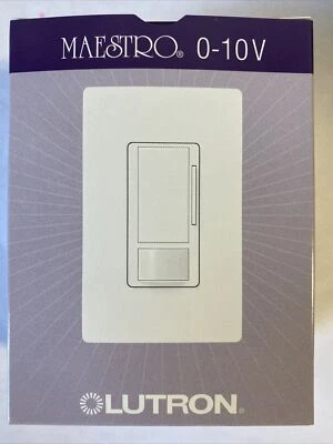 LUTRON Maestro 0-10v Dim. Interruptor de pared blanco - MS-Z101-WH atenuación sensor Occ/Vac Foto 1 de 4