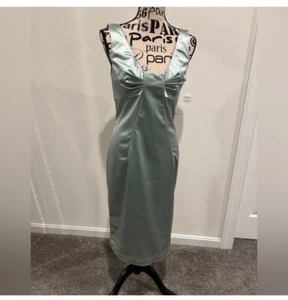 New Dolce & Gabbana Women Mint Color Shift Midi Length Dress Size M / IT 46 - Picture 1 of 8