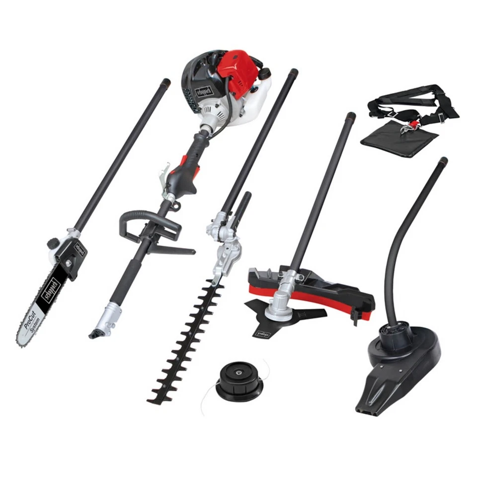Scheppach 5in1 Benzin Gartenpflegeset Heckenschere Laubbläser Trimmer MTC42-5P - Bild 1 von 1