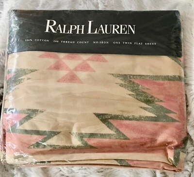 NUEVO EN PAQUETE RARO RALPH LAUREN HOME ARENAS BLANCAS CORAL DOBLE HOJA PLANA Foto 1 de 3