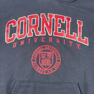 Cornell University Big Red Sweatshirt Extra Small Blue Champion Red Lettering - Picture 1 of 10