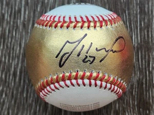 Jose Altuve Gold & White Signed Autographed OML Baseball Houston Astros- Beckett - Picture 1 of 7