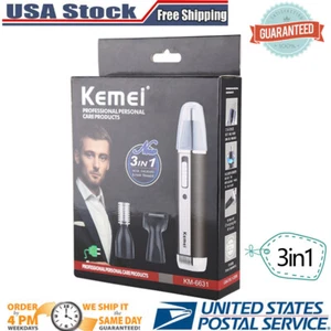 Electric Nose Ear Hair Trimmer Epilator men's shaver clipper Rechargeable USA - Picture 1 of 9