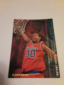 Fleer #316 Rasheed Wallace 1995-96 novato Washington Bullets - Imagen 1 de 2