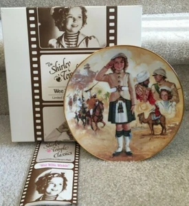 Shirley Temple Plate "Wee Willie Winkie" 1986 Nostalgia  #767 COA FREE SHIPPING - Picture 1 of 11