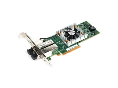 NEW QLogic QLE2672 16Gb FC1600 dual port HBA w SFP Intel PowerPC Sparc Foto 1 de 2