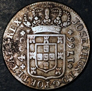 Portugal 400 Reis 1766 Jose I KM# 255.2 - Picture 1 of 2