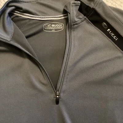SUGOI Jacket Unisex Large Gray  1/4 Zip Pullover Sweatshirt - Image 1 of 4
