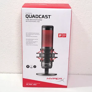 HyperX QUADCAST USB Microphone w/ Anti-Vibration Shock Mount 4P5P6AA BRAND NEW - Photo 1/5