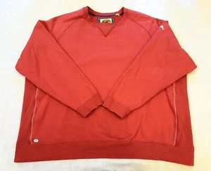 Tommy Bahama Tobago Red Garment Dyed Crewneck Sweatshirt 2XB 2XL XXL - Picture 1 of 11