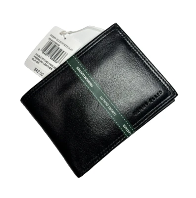 Perry Ellis Portfolio Men`s Passcase Leather Wallet Black Removable Flip Up ID - Image 1 of 4