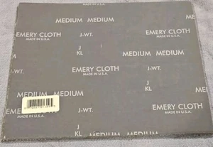 Norton Medium Emery Tuch Blatt Maße 9" x 11" zum Mischen Schleifen Polieren - Bild 1 von 2