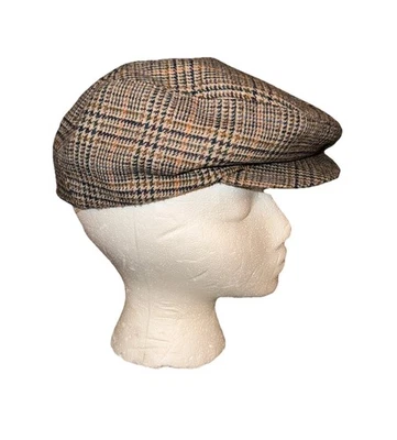 De Colección Stevens Newsboy Gorra Plana Lana Espiga Para Hombre Pequeña Unión Hecha 11168 Defecto Foto 1 de 4