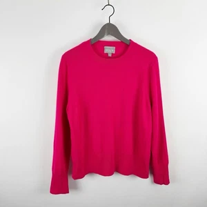 J. Crew Kaschmir Pullover Damen Large Classic Fit Rosa Rundhals Leicht - Bild 1 von 19