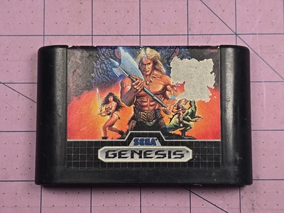 Golden Axe 1 (Sega Genesis, 1989) Cart Only - damaged label - Image 1 of 4