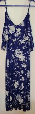 Nuevo con etiquetas Maxi Vestido Rachel Pally Para Mujer Talla Mediana Mar Peonía Boho Fluido Verano Foto 1 de 4