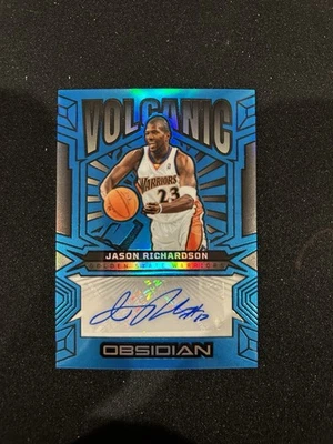 2024-25 Panini Obsidian - JASON RICHARDSON #VS-JRG Blue Flood /30 AUTO  VOLCANIC - Image 1 of 2