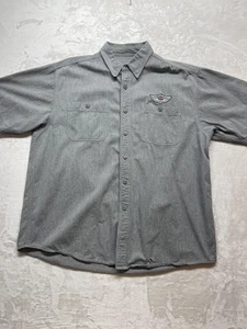 Harley-Davidson Hemd Herren XL Grau 100th Anniversary Button Up Motorrad 2003 - Bild 1 von 12