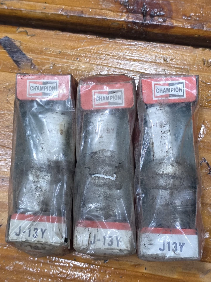 Champion Spark Plugs J-13Y Qty Of 3 New But Ugly Packaging - Image 1 of 1